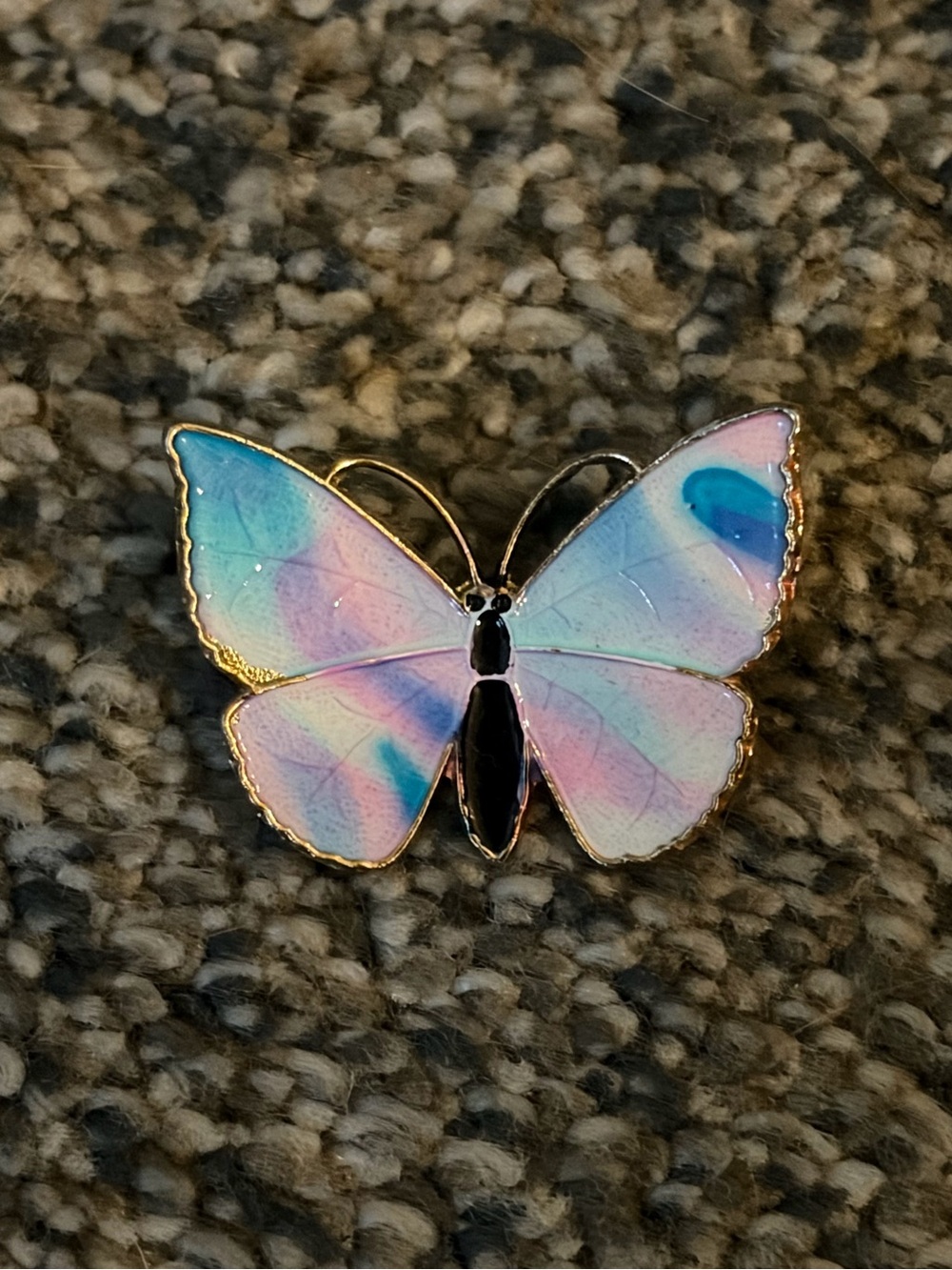 Iridescent Pastel Butterfly Enamel Pin